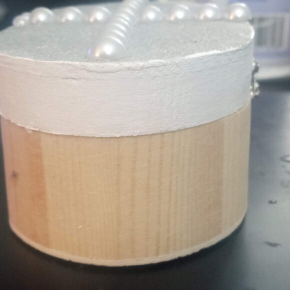 Handmade Unfinished Wood Jewelry and Trinket Box - Picture 5 of 9